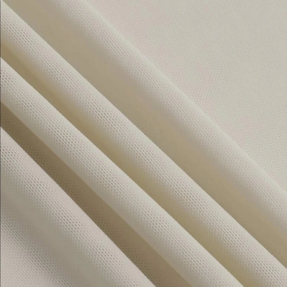 Beige Cowl Neck Mesh Long Sleeve Top Sz XL (6) - Picture 10 of 10